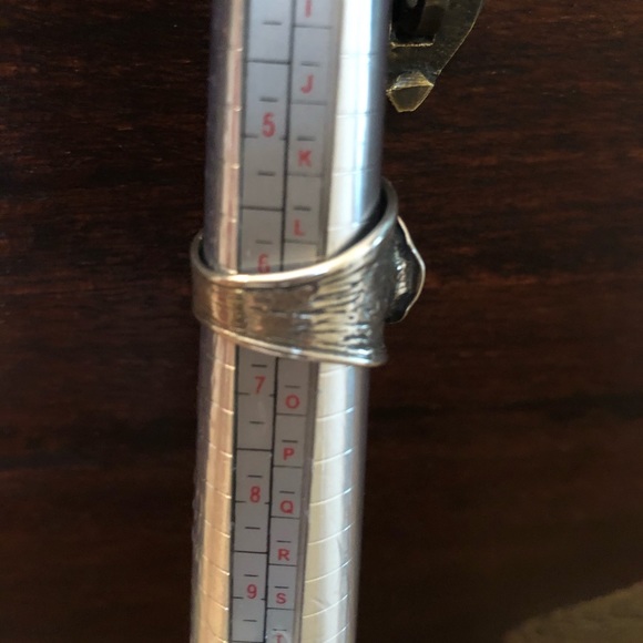 Magnolia Sterling Silver Green Glass Ring - Picture 10 of 10